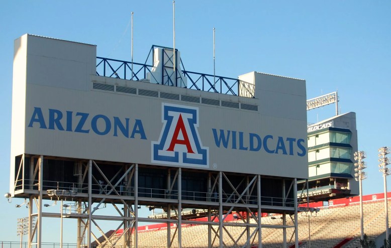 a sign that says arizona wildcats