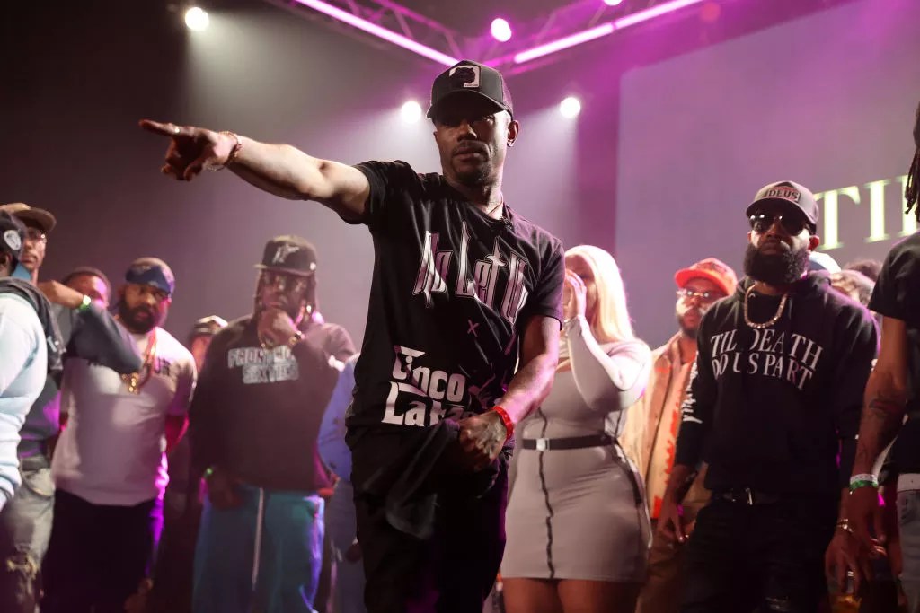 A man performs on stage