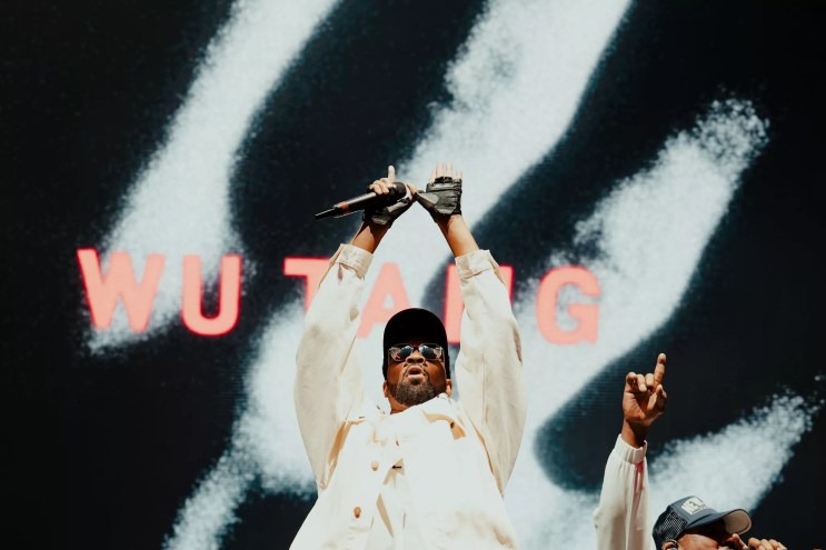 Band performs on stage