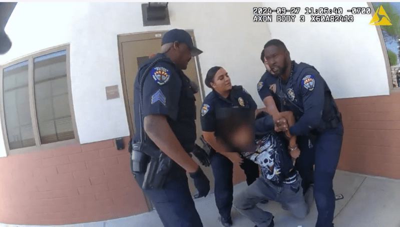 police arrest a student