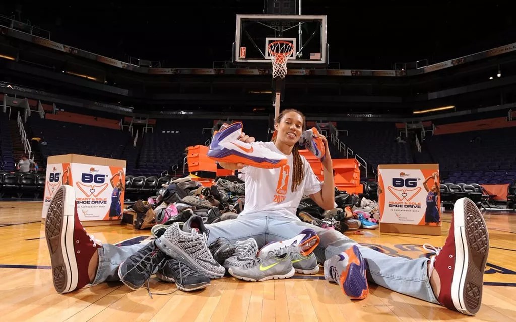 Brittney Griner’s Phoenix Mercury legacy lives on through shoe drive